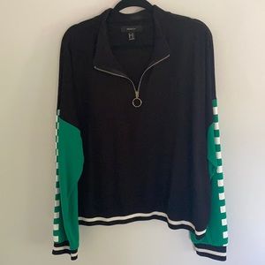 Forever 21 Plus Checkered Crewneck